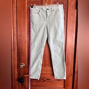J. Crew Factory - Sz 27 Garment-Dyed Corduroy Pants Stretch - Mint green